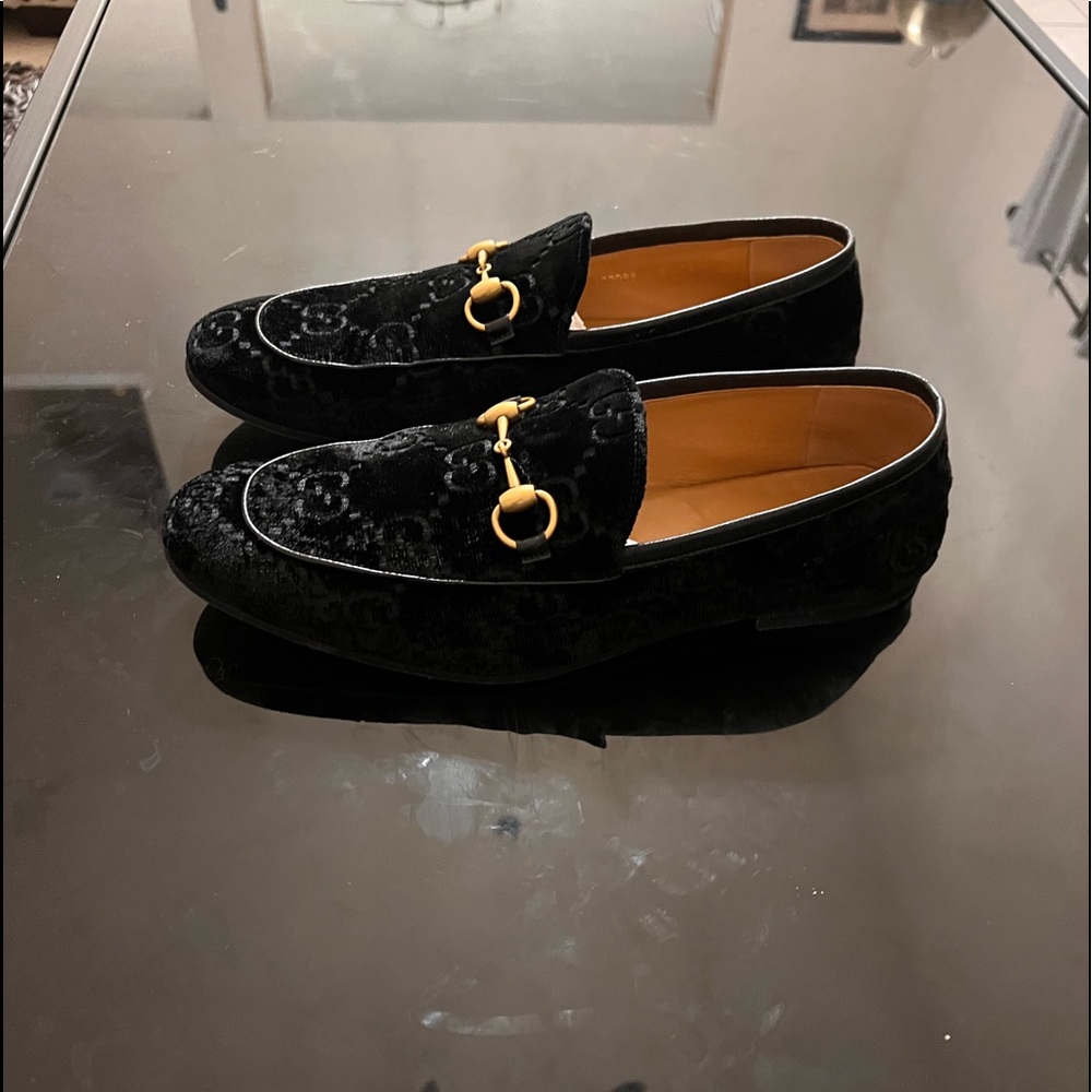 Men Velvet GG Gucci loafers 8 - Picture 3 of 10